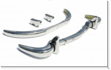 Stainless Steel Bumper Set for the Mercedes 300SL Roadster